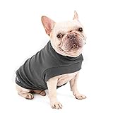 Dociote Hund Pullover - weiche und warm T-Shirt Hunde Frühling Kleidung Mantel Katzenpullover für kleine Hunde Katzen Grau L