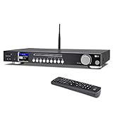 Ocean Digital WR-50CD Internetradio-Tuner Wi-Fi/FM/DAB/DAB + Bluetooth-Empfänger 2,4-Zoll-Farbdisplay mit digitalem Ausgang zum Anschluss von HiFi-System, CD-Player - Schw