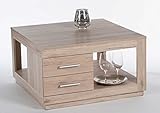 lifestyle4living Couchtisch, Tisch, Wohnzimmertisch, Salontisch, Sofatisch, Kaffeetisch, Clubtisch, Sanremo, San Remo Eiche, Schubkästen, Schub