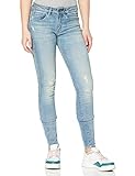 G-STAR RAW Womens 3301 Mid Waist Skinny Jeans, Vintage cool Aqua Restored C296-C278, 33W / 32L