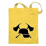 Kiwistar Feuerwehr Motiv2 Tragetasche Baumwolltasche Stoffbeutel Umhängetasche Langer Henk