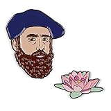 The Unemployed Philosophers Guild Anstecknadel-Set Monet und Seerose, Emaille, 2 einzigartige farbige Metall-Ansteck