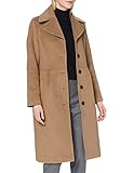 Noa Noa Damen Classic Wool Wollmischungs-Mantel, Otter, 44