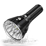 IMALENT MS18W leistungsstarke Taschenlampe, 100.000 Lumen, warmes Licht (5000 K), Monster-Taschenlampe mit LED-Display, super heller Strahler für Camping, W