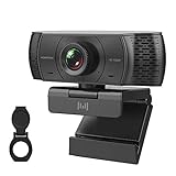 MOERTEK MC920 Streamcam, 1080P Webcam mit Mikrofon für PC, USB Kamera HD Webcam mit Abdeckung, Ideal für Konferenzen,Live Übertragungen und V
