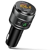 IMDEN Bluetooth FM-Transmitter für Auto, 3.0 Wireless Bluetooth FM Radio Adapter Musik Player FM Transmitter/Car Kit mit Freisprecheinrichtung und 2 USB-Ports Ladegerät unterstützt USB D