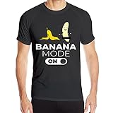 mengmeng Banana Mode On Bachelorette Party Junggesellinnenabschied Sportbekleidung Atmungsaktiv Schnelltrocknend Kurzarm T-Shirt Gr. L, Schw