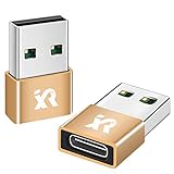 XINRUISEN USB-C-zu-USB-Adapter, 2er-Pack, USB-C Buchse auf USB-Stecker, Typ C Buchse auf USB OTG-Adapter für iPhone 12 Pro Max/Mini/11/10/XR/XS/X/SE 2020