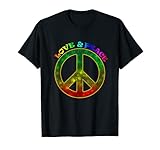 Love Peace 60er 70er Jahre Hippie-Kostüm T-S