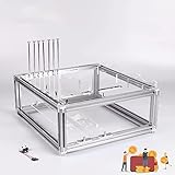 YCRD Open Frame Chassis,DIY Mini Open Aluminiumlegierung Rahmen E-ATX Motherboard PC Computergehäuse,Hergestellt 20 * 20 Aluminiumlegierung,Unterstützt ATX Gewöhnliches großes N