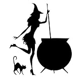 13,7 cm * 15,8 cm Hexenkessel Trank Dekor Aufkleber Vinyl Aufkleb