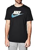 Nike Herren Nike Sportswear T Shirt, Black Lt Foto Blue, XL EU