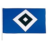 FAHNE FLAGGE 40x60 cm mit Stock HAMBURGER SV HSV