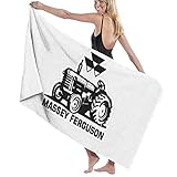 Massey Ferguson Strandtücher Tragbar Sand Proof Ultraleicht und Schnelltrocknend Ideal als Strandtuch Reisetuch Saunatuch Badetuch Picknick 80x130cm Rechteckig