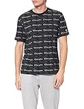 Champion Herren American Tape All-Over T-Shirt, Schwarz, M
