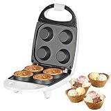 Rosenstein & Söhne Waffelbecher Eisen: Waffeleisen für 4 Mini-Eiswaffelschälchen, antihaft-beschichtet, 520 W (Eiswaffeln)