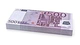 Cashbricks 100 x €500 Euro Spielgeld Scheine - verkleinert - 75% Größ