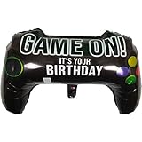 DIWULI, XL Gamepad Luftballon (55x35 cm), Gamecontroller Folien-Ballon, Folienluftballon Gaming, Gamer-Ballon für Geburtstag, LAN-Party, Junge Mädchen Kindergeburtstag, Dekoration, Geschenk-Deko, DIY