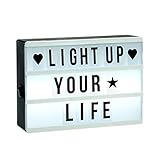 LED Leuchtkasten LIGHT BOX mit 60 Buchstaben und Symb