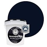 Wanders24®️ Tafelfarbe (1Liter, Schwarz) Blackboard Paint - Tafellack - abwischbare Wandfarbe - in 20 Farbtönen erhältlich - Made in Germany