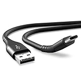 CELLONIC® USB Kabel 1m kompatibel mit HTC 10 / U11, Plus, Life / U12, Plus, Life/U Play/Desire 19 Plus/Bolt Ladekabel USB C Type C auf USB A 2.0 Datenkabel 3A schwarz/grau Ny