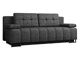 Schlafsofa Terkaz mit Bettkasten, Polstersofa, Couch, Bettsofa, Sofa mit Schlaffunktion, Metallfüße, Bettfunktion, Couchgarnitur (Lux 06)