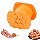 Manuelle Wurstmaschine Fleischstreifen Squeezer Press Sausage Maker Mit 7 Löchern Diy Hausgemachte Wurst Fleischstreifen Quetscher Fleischfüller Für Burger, Kroketten, Gnocchi, Churros, Gebäck