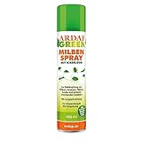 ARDAP GREEN Milbenspray mit Kieselgur 400ml - Mit Langzeitwirkung gegen Milben, Ameisen, Flöhen, Asseln und mehr - Kieselgur speziell für Hühner, Anti Milben Hü