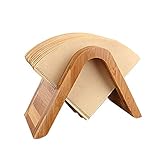 Kaffeefilterhalter Bambus Holz Kaffee Filter Ablage Papier Regal Ständer für Esp