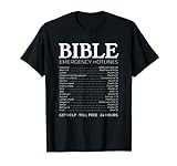 Christliche Bibelverse Notfall-Hotline Shirt T-S