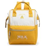 Rucksack Lässige,Daypack Unisex Teenager Schultertasche Schulrucksack Mädchen College Laptop Rucksack für Outdoor Camping Picnic Sport (Ingwer-gelb)