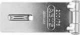 ABUS Überfalle 200/75 - Vorrichtung für Vorhängeschlösser - für einschlagende Türen - 01608 - Level 2 - Silberfarb