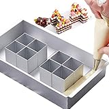 Jooheli Aluminium Backformen, Verstellbar Antihaft DIY Backen Formen Set Zahlen und Buchstaben Backform Kuchenform für Geburtstag/Hochzeit/Jahrestag, Buchstaben Back