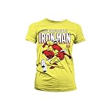 Offiziell Lizenzprodukt The Invincible Iron Man Damen T-Shirt (Gelb), XX-Larg