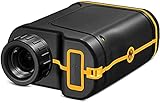 WJWWNN High Definition Wiederaufladbarer Laser-Entfernungsmesser Für Jagd Und Golf Tragbarer Entfernungsmesser Mit Digitalem Touchscreen-Entfernungsmesser IP54 Wasserdicht, Fahnenmastsperre (1500)