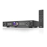 Hama DIT2000M Digital HiFi-Tuner Internetradio (WLAN/LAN/DAB+/FM, 3,2 Zoll Farbdisplay, Fernbedienung, USB-Anschluss mit Lade- u. Wiedergabefunktion, Wi-Fi-Streamingfunktion, Multiroom) schw