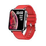 E86 Bluetooth Smart Watch Körpertemperatur Messung EKG Smart Watch mit KI-Diagnose Gesundheitsüberwachung Schlafüberwachung Schrittzähler Sportuhr (D)