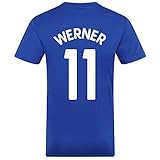 Chelsea FC - Jungen Trainingstrikot aus Polyester - Offizielles Merchandise - Geschenk für Fußballfans - Blau - Werner 11-12-13 J