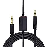 Adhiper A50 Ersatzkabel Audio Line mit Stummschaltfunktion kompatibel für Astro A10 / A40 / A50 Kopfhörer, auch kompatibel mit A40 TR Gaming Kopfhörer Xbox One PS4 Controller Gozahad (2M)