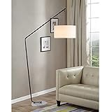 Wohnzimmer Stehlampe, Moderne Stehleuchte LED Stehlampe mit Fußschalter Klassische Stehleuchte für Wohnzimmer und Schlafzimmer (inklusive LED-Lampe) (Farbe: stil-schwarzer Lampenschirm) (S