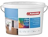 ADLER Ultra-Color Wandfarbe - erstklassige, matte Wand- & Deckenfarbe -Kiwi C12 071/1 hohe Deckkraft, Atmungsaktiv, Lösungsmittelfrei - Grün - 3 l - in 100+ Pastell Farbtö