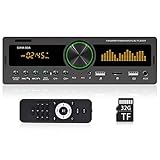 OiLiehu Single Din Bluetooth Autoradio MP3-Player Unterstützung Sprachassistent / Mobile APP Finde das Auto / FM / AM / AUX-IN + Ausschalt Speicher + 32G TF-Karte ＆ Fernbedienung (ohne Akku)