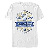 Nintendo Herren Lon Ranch T-Shirt, Weiß, X-Groß