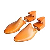 JY&WIN Zeiger Herren Zedernholz Schuhbaum mit breitem Absatz - Kauf Pflanzen EIN Baum Schuh Horn Schuhspanner Schuhspanner für Männer und Frauen - Verschiedene Optionen, Messing, 37/38