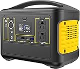 ZHANGYUEFEIFZ Portable Power Station Battery Generator 500W Tragbarer Kraftwerk Reine Sinuswelle Solargenerator 153600mAh Lithium-Batteriepack mit AC/DC/USB QC3.0 / Autokladeranschlü