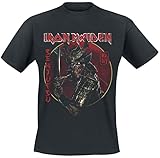 Iron Maiden Senjutsu Eddie Gold Circle Männer T-Shirt schwarz L 100% Baumwolle Band-Merch, B