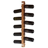 WEINREGALO Eiche | Das Design Wand Weinregal/Flaschenregal aus Holz (Weinregale/Flaschenregale für 11 Flaschen, 100x5x5cm) Weinflaschenhalter ist modern und dekorativ für Wohnzimmer und Kü