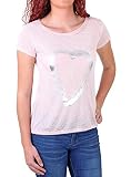 Madonna T-Shirt Damen Kaylee Rundhals Shirt mit Herz Aufdruck MF-741200 Rosa M