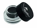 Manhattan Gel Eyeliner, Wasserfester schwarzer Eyeliner im Glastiegel in cremiger Gel Textur, Farbe Black 1010N, 1 x 3g