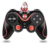 Diyeeni Mobiler Gamecontroller, Drahtloser Bluetooth Gaming Controller für iOS Android Smartphone mit Halterung, Tragbarer Gamepad Gaming Joystick Kompatibel mit Smart-TVs/Tablets PC